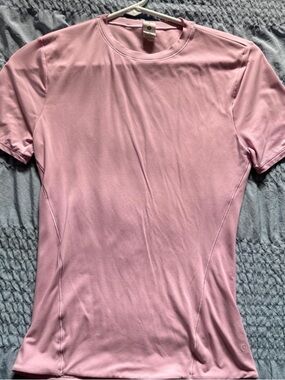 lululemon wundermost hip length short sleeve vita pink size small